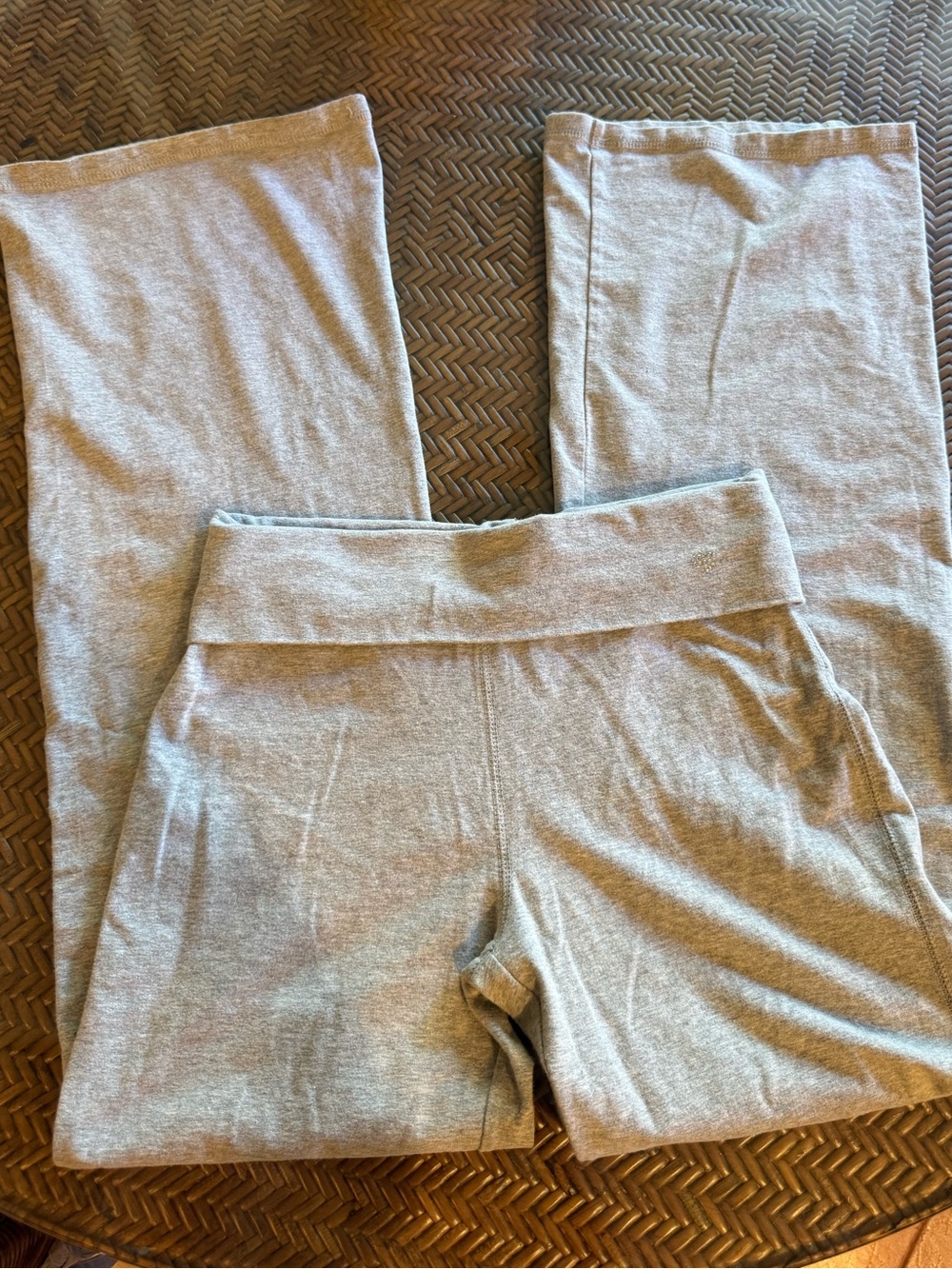 Y2K kids GAP stretch Gray Fold-Over Waist Yoga Pants
